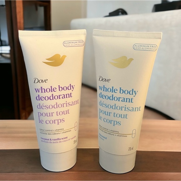 NEW Dove Whole Body Deodorant Cream Aluminum Free Deodorant for Women Duo - Picture 1 of 3